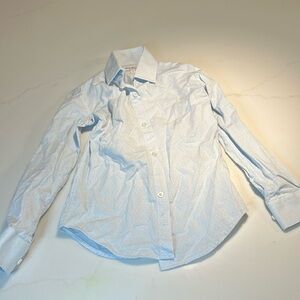 Isaac Mizrahi Kids Light Blue Button Down Long Sleeve Dress Shirt Size 4